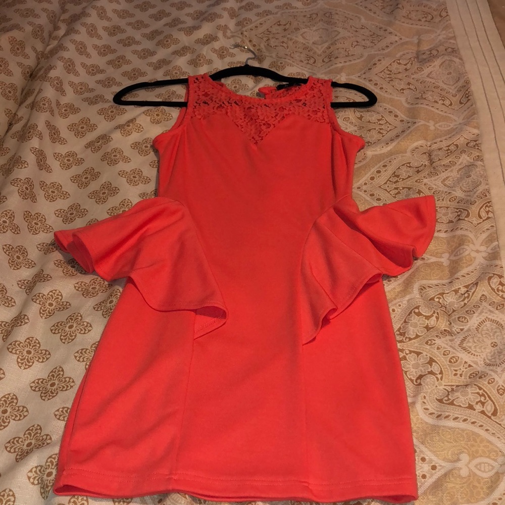 Peachish orange dress - worn once!